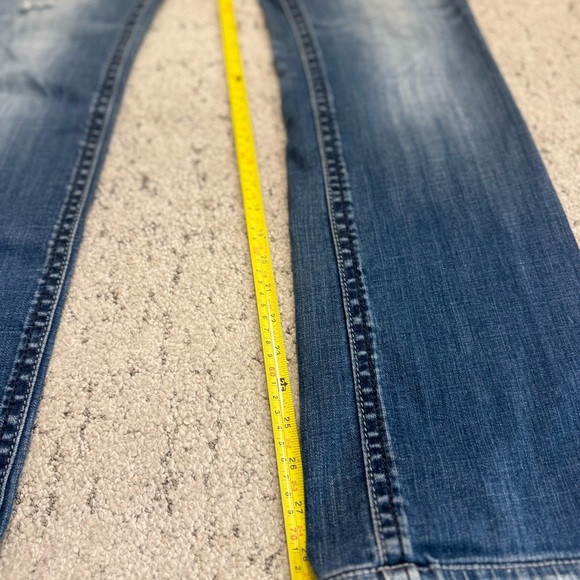 Rock Revival Distressed Indigo Wide Leg Jeans - Picture 4 of 13